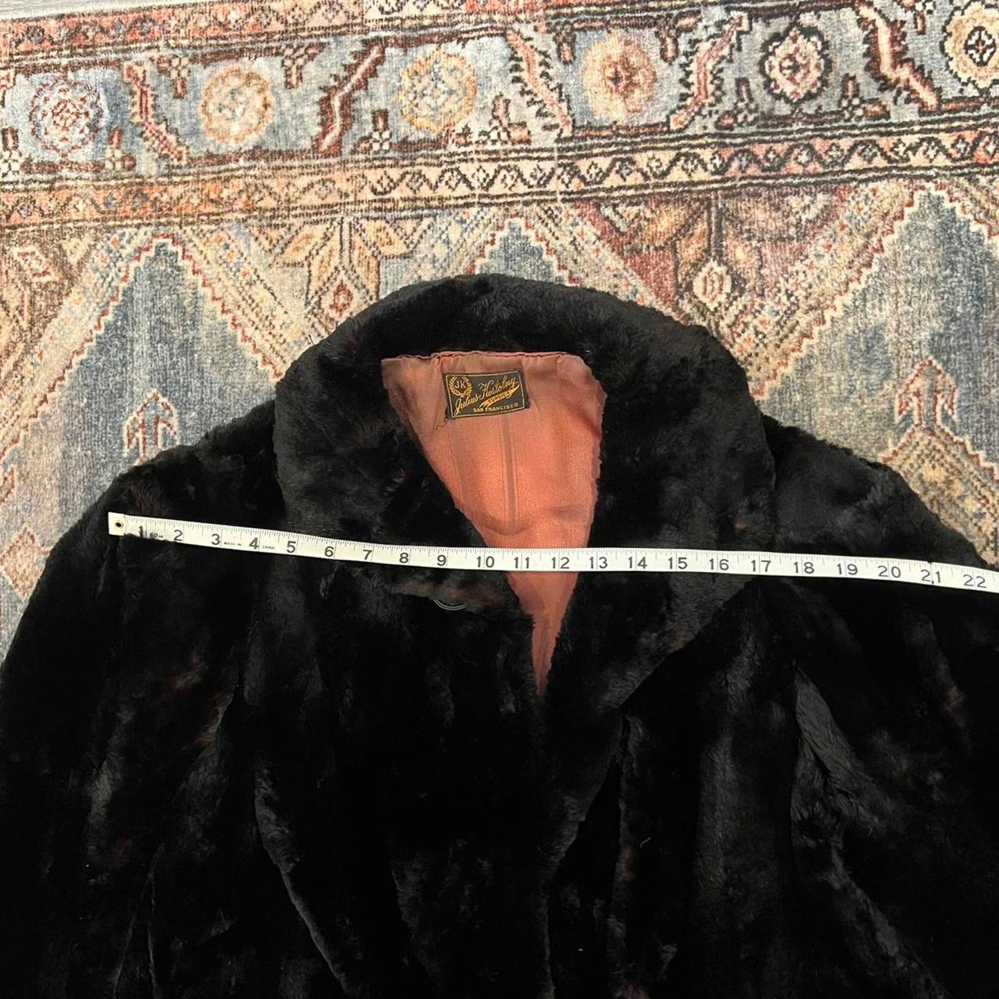 Vintage Black Fur Coat