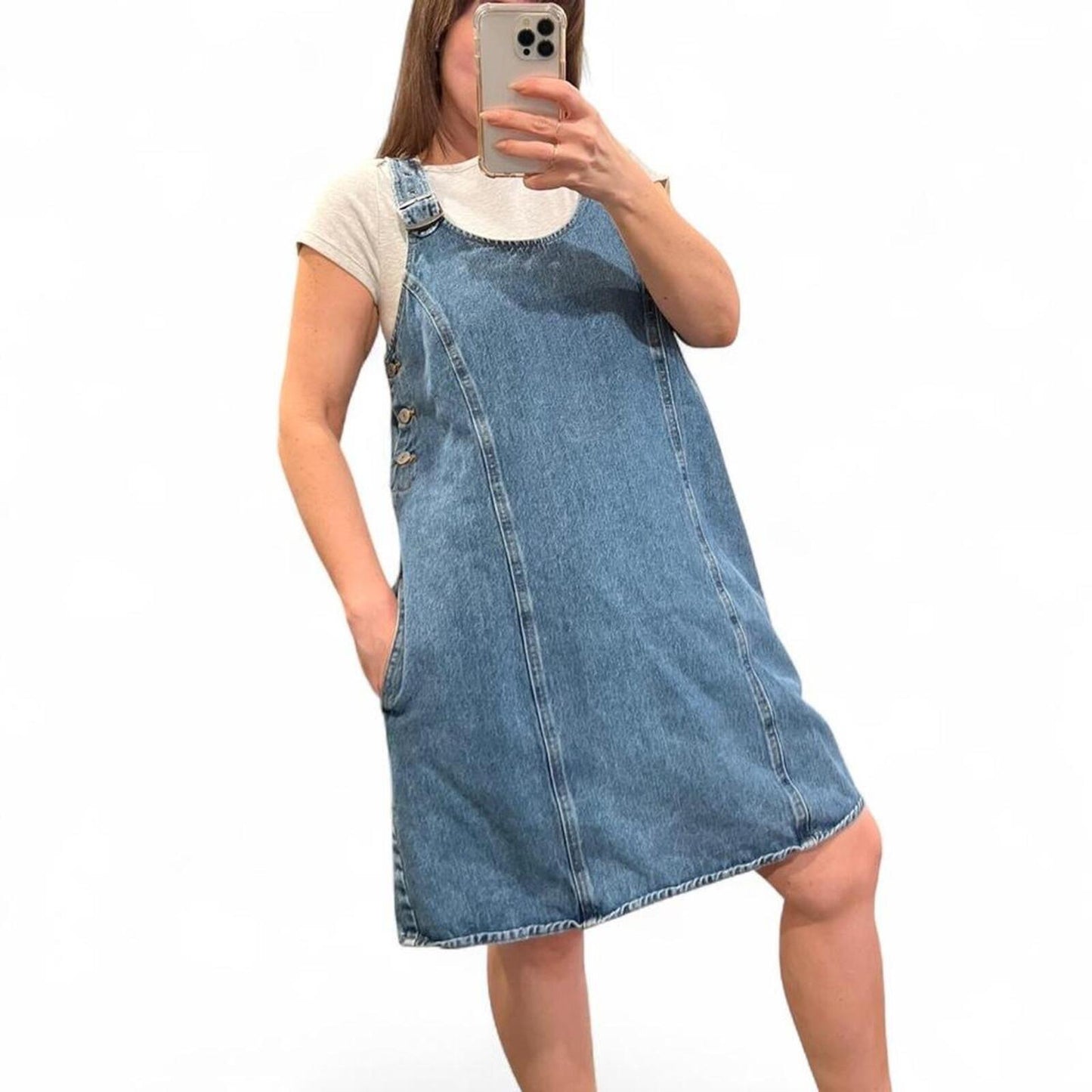 Vintage Levi’s Denim Overall Dress – 90’s Y2K Pinafore