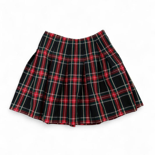 Vintage Y2K Plaid Pleated Mini Skirt