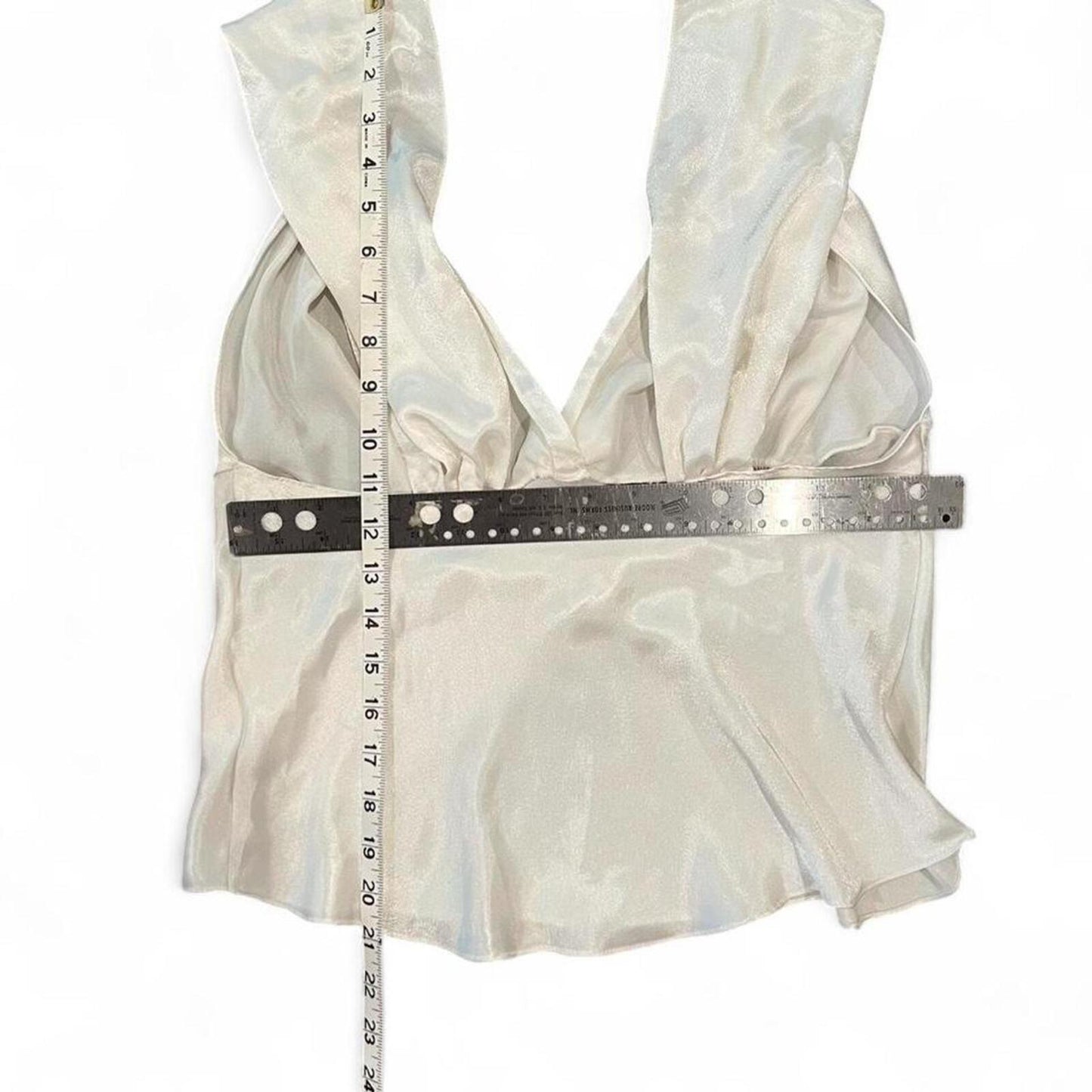 Vintage Y2K Circa 2000 Satin Rose Top
