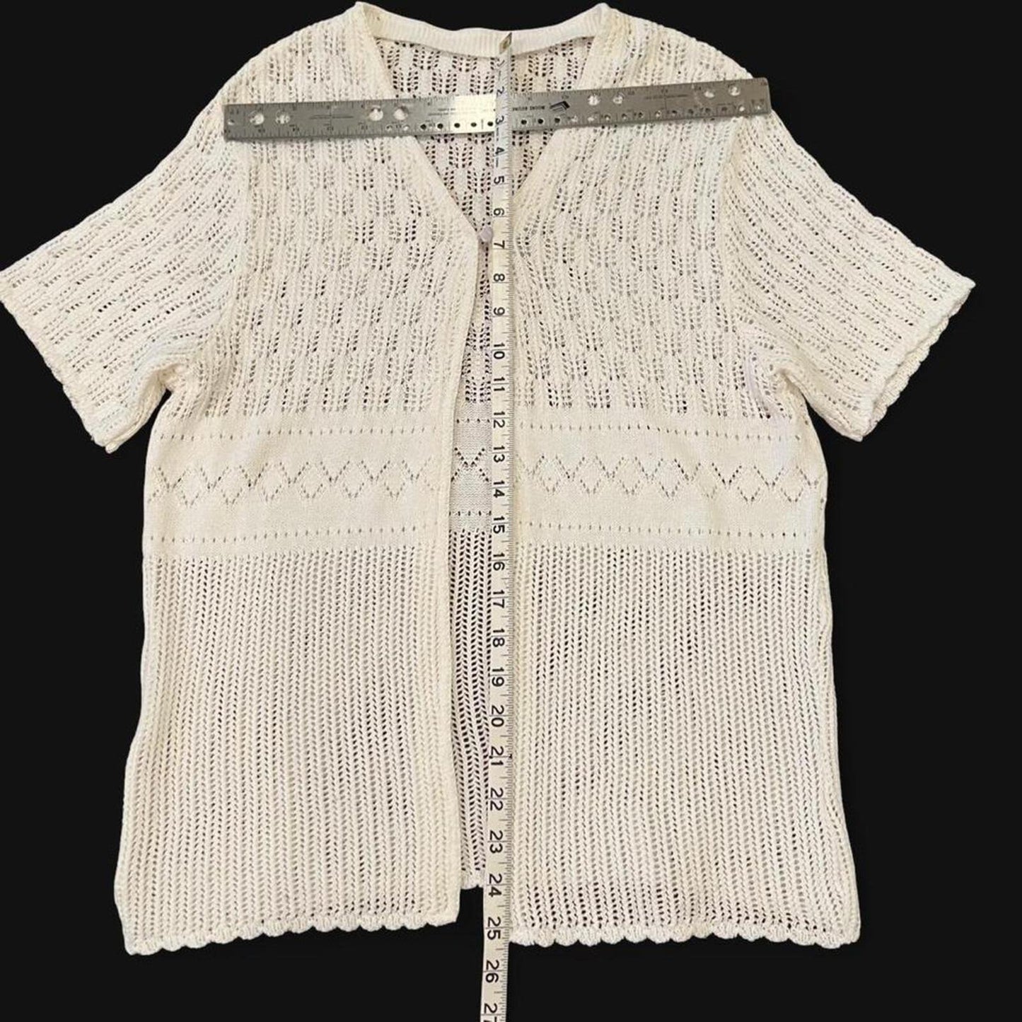 Vintage 90s Open Knit Cardigan Top
