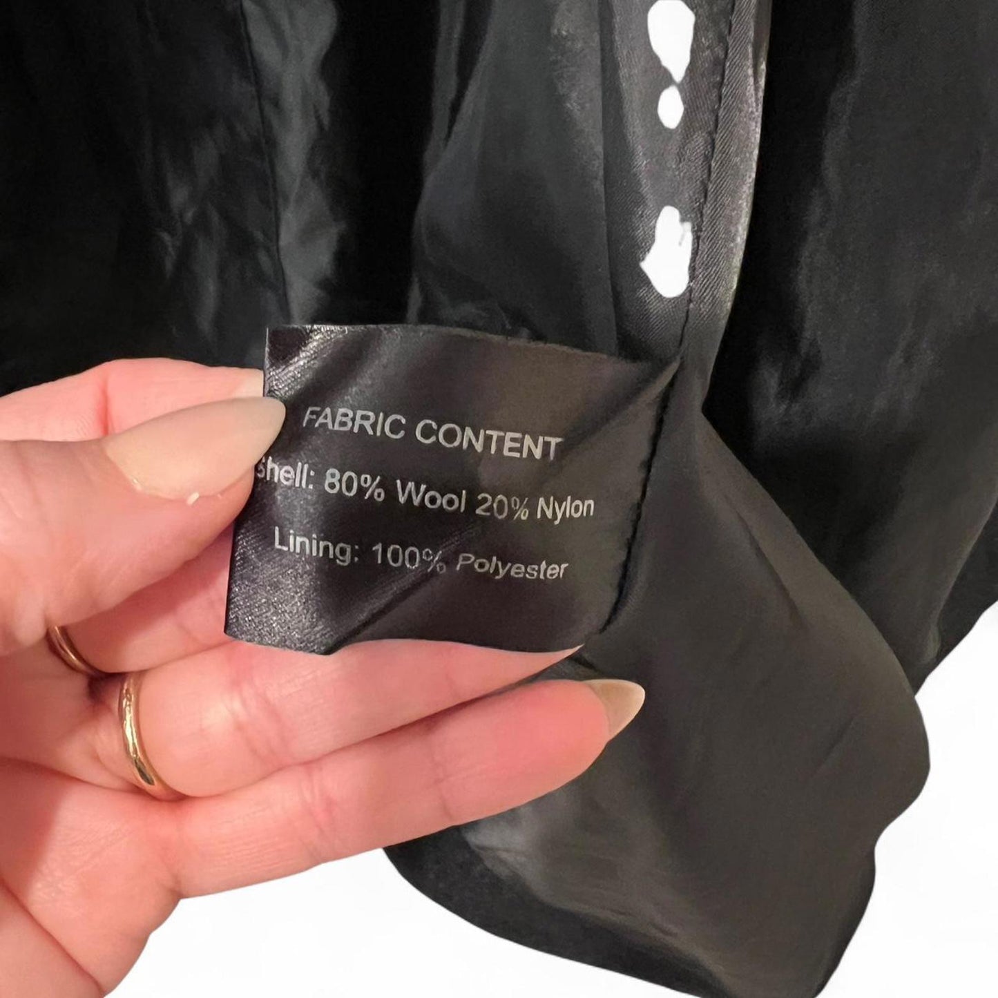 Y2K Black Wool Coat