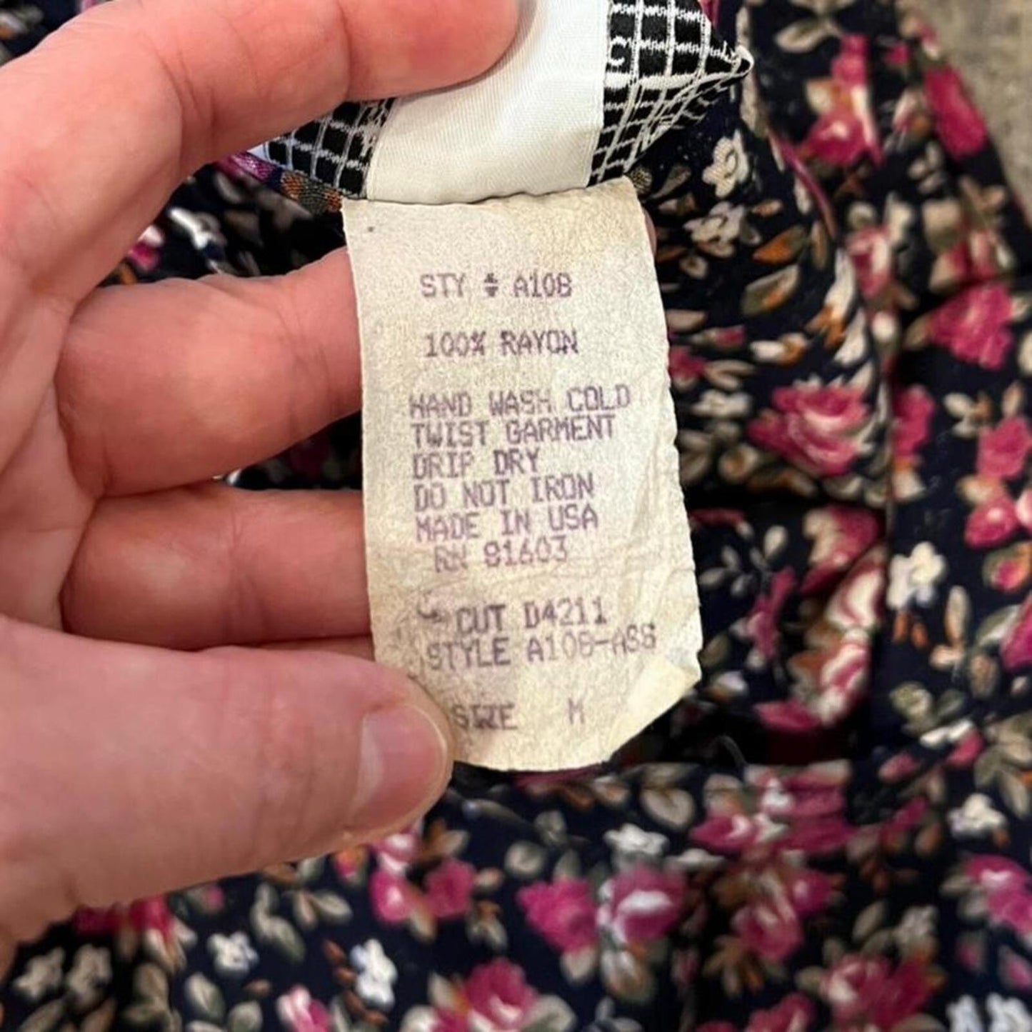 Vintage 90s Floral Babydoll Dress