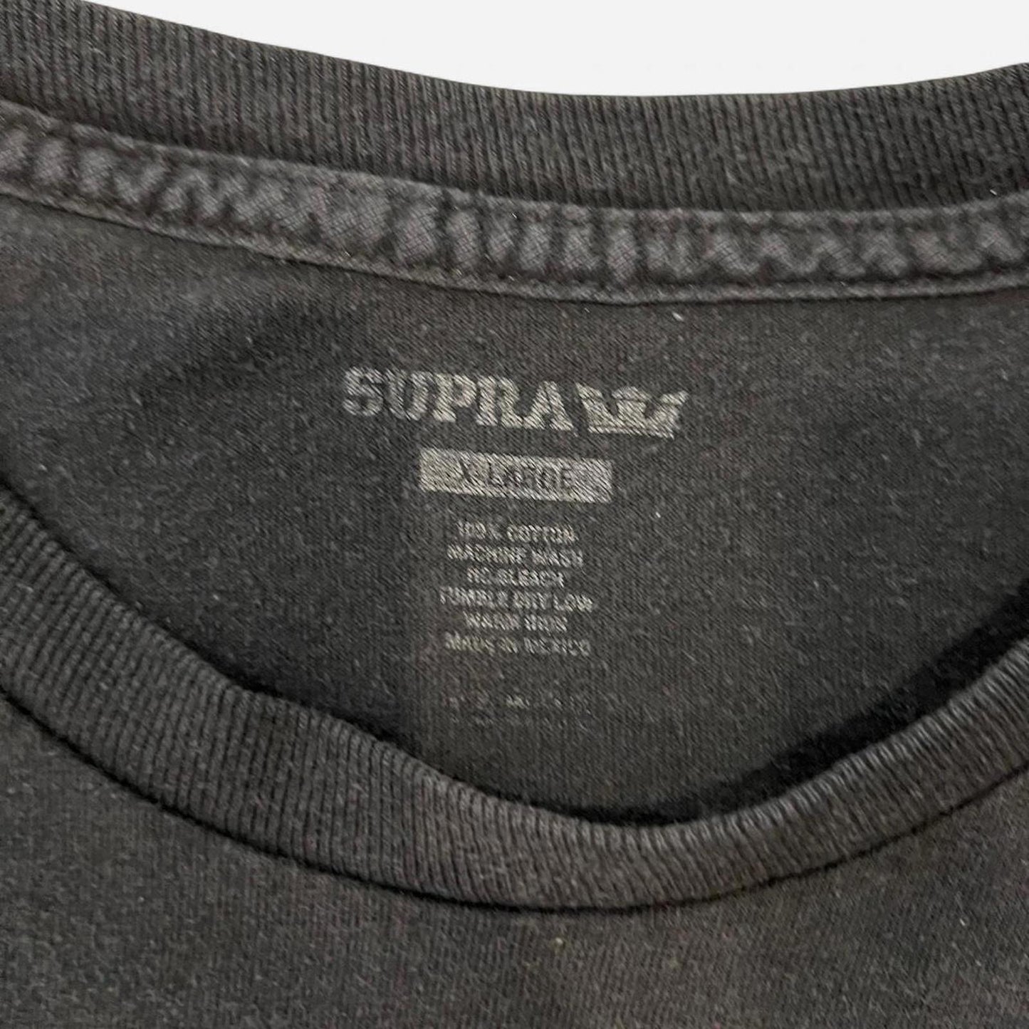 Supra Logo Graphic Tee Black Streetwear Skate T-Shirt