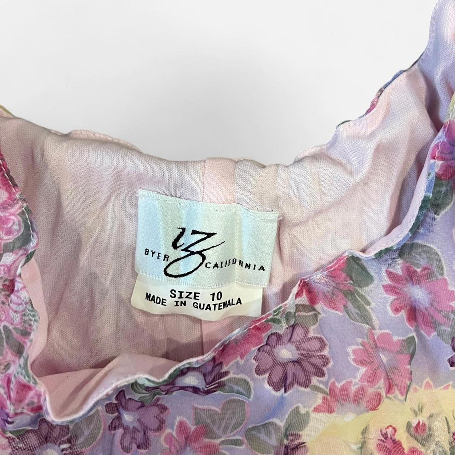 Vintage Y2K Patchwork Floral Mesh Dress