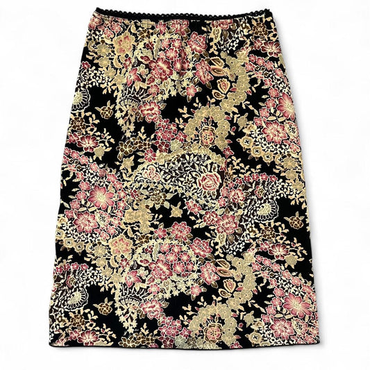 Vintage Floral Tapestry Skirt