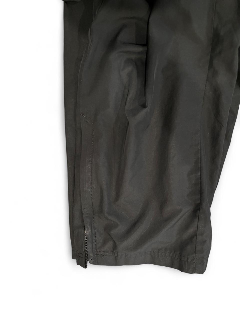 Adidas Black 3 Stripe Track Pants Zip Hem Y2K Wide Leg