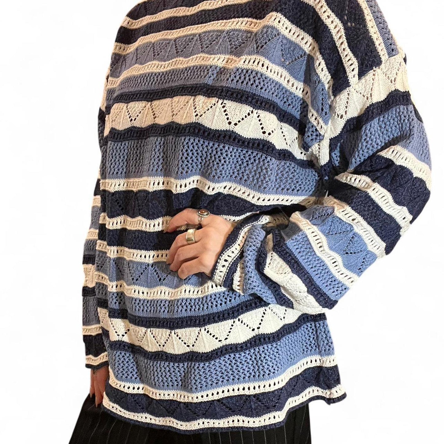 Vintage 90s Stripe Knit Sweater