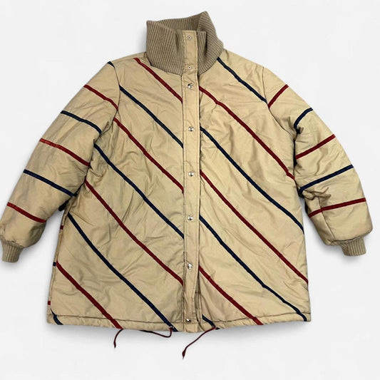 Vintage Striped Puffer Jacket
