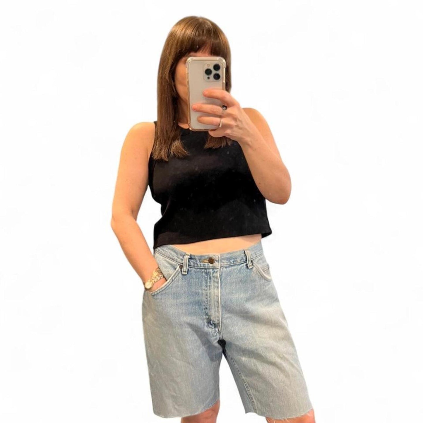 Vintage Lee Cutoff Jorts Light Wash Denim Shorts Baggy Skater Y2K