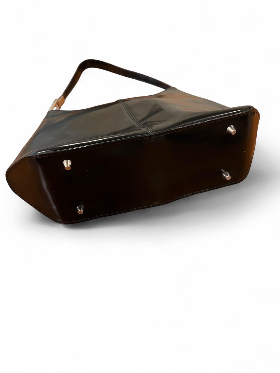 Vintage Guess Black Shoulder Bag | Y2K Minimalist Baguette Purse