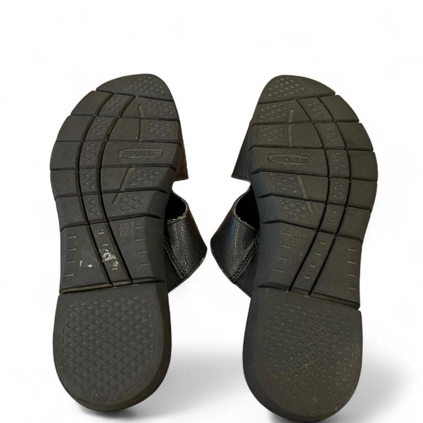 Aerosoles black comfort slide sandals