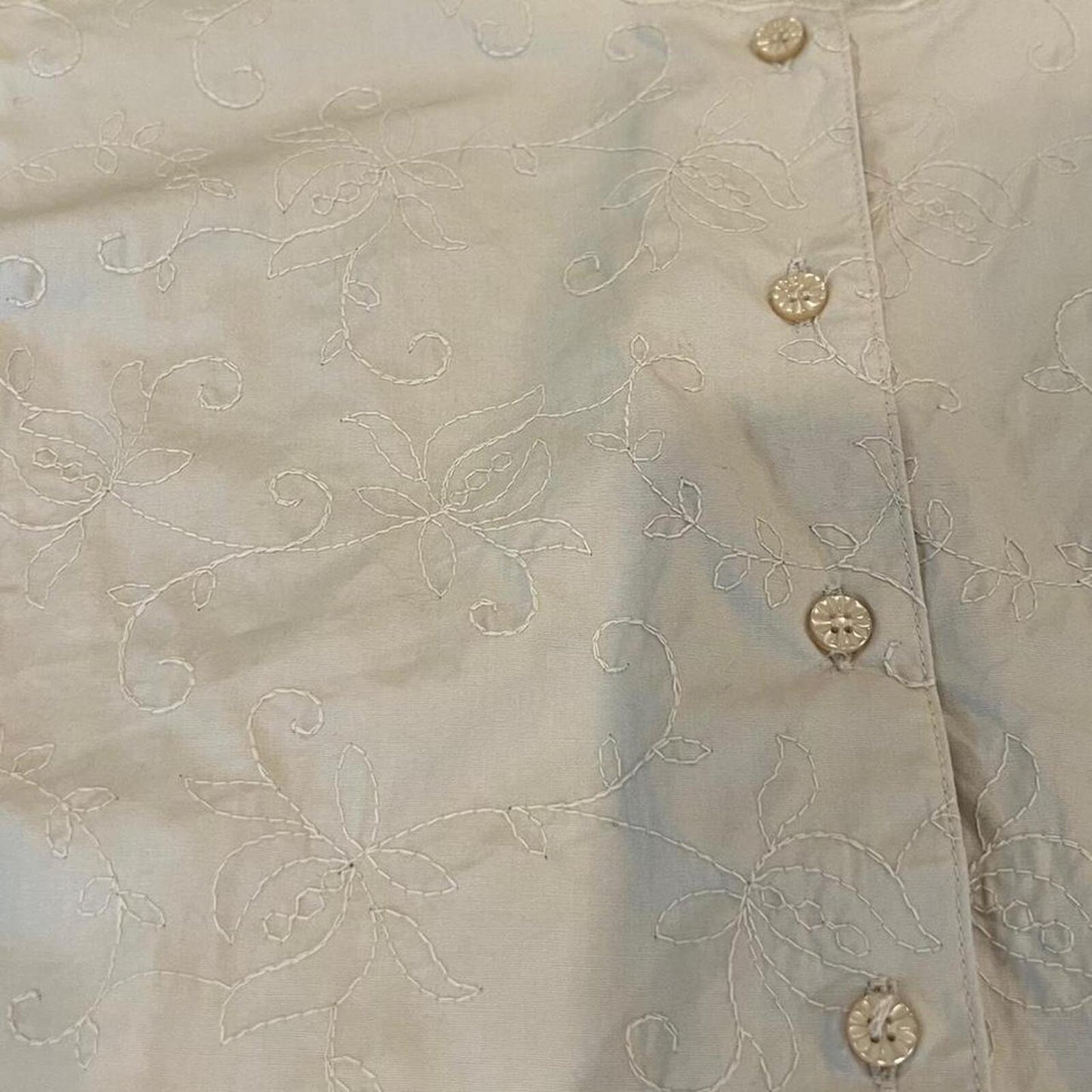 Vintage 90’s Embroidered Cotton Tank