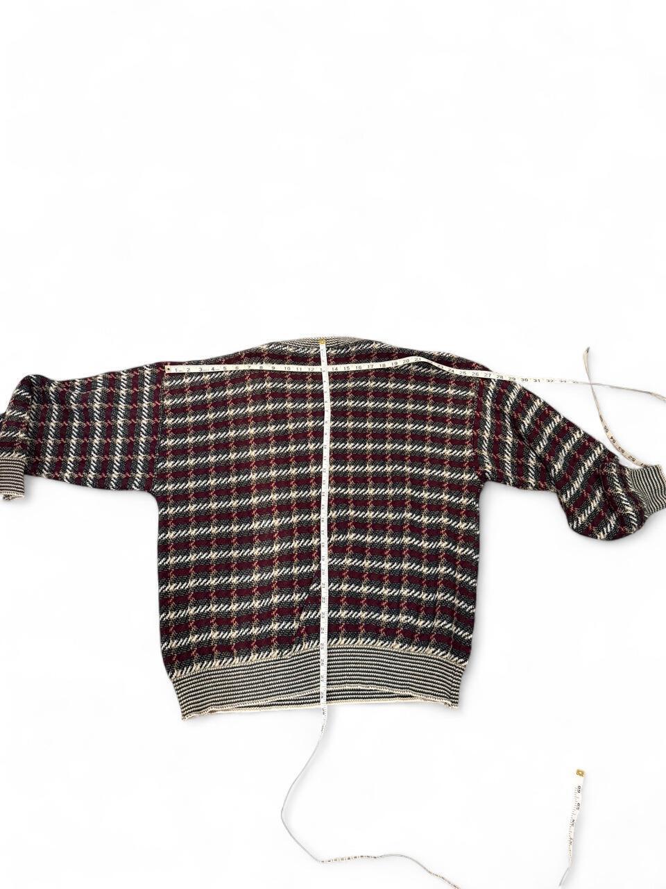 Vintage Bill Blass 90s Oversized V-Neck Sweater