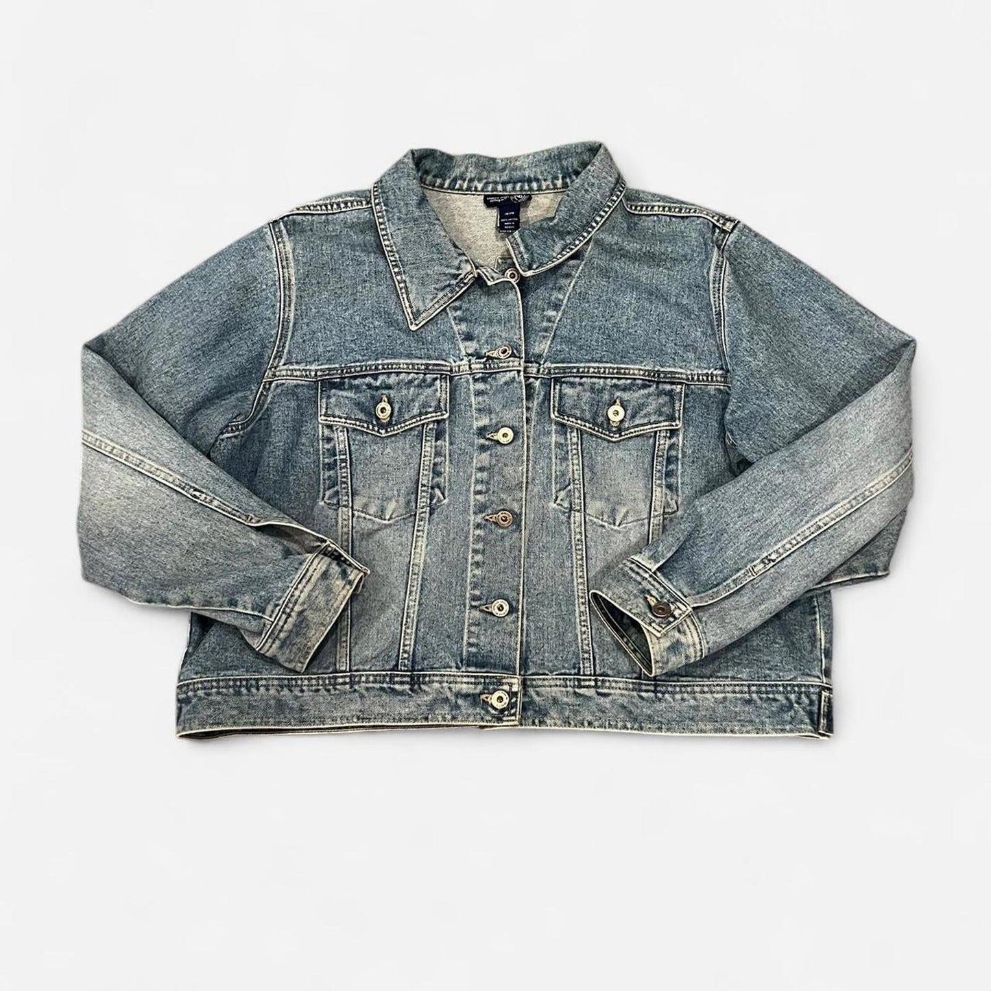 Vintage 90’s Denim Jacket Oversized Light Wash Trucker