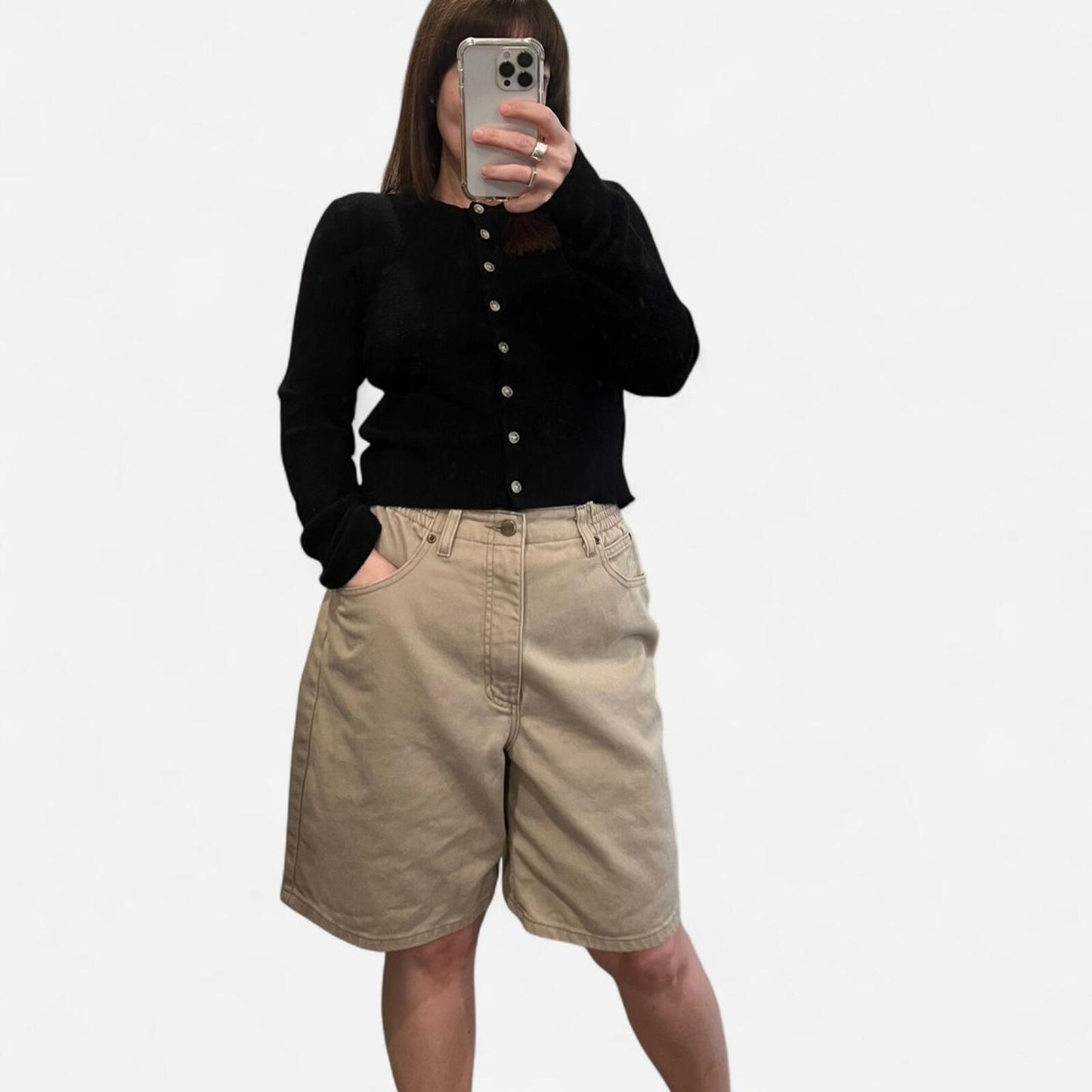 Vintage 90s  Baggy Bermuda Jean Shorts