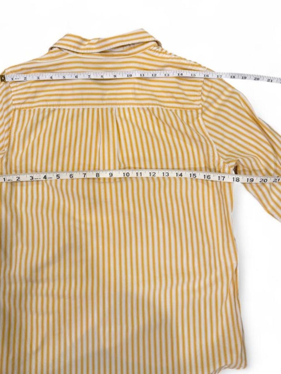 Gap Yellow Stripe Button-Up Shirt – Small