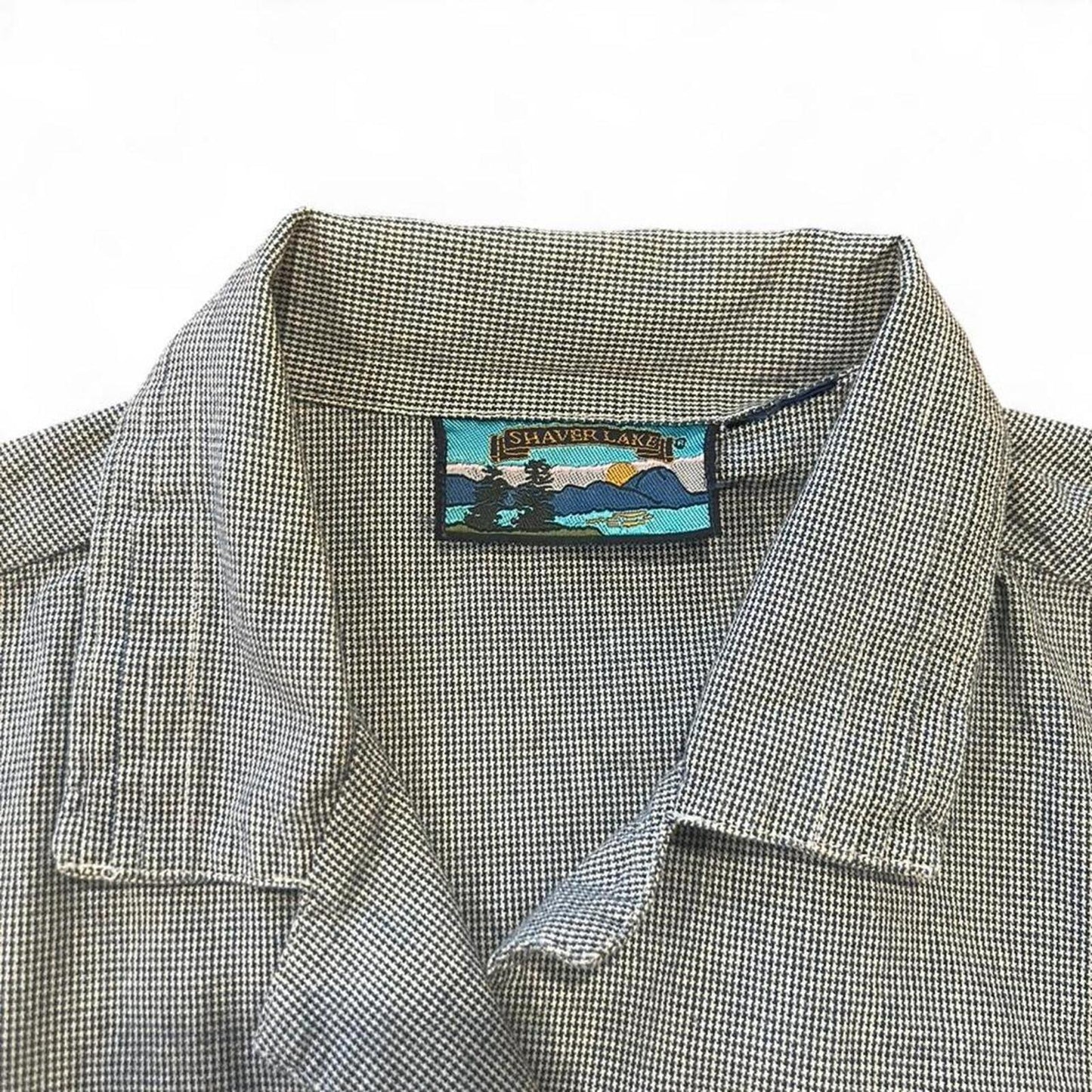 Vintage 90’s Micro Check Chambray Button Up