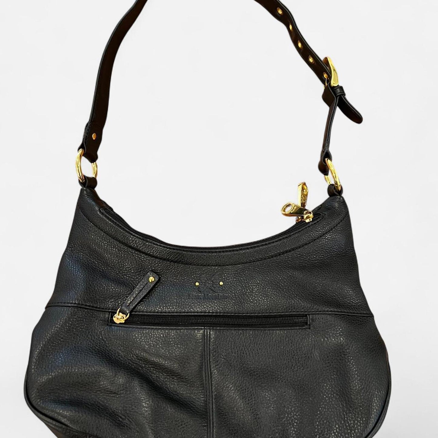 Vintage Y2K Black Leather Shoulder Bag