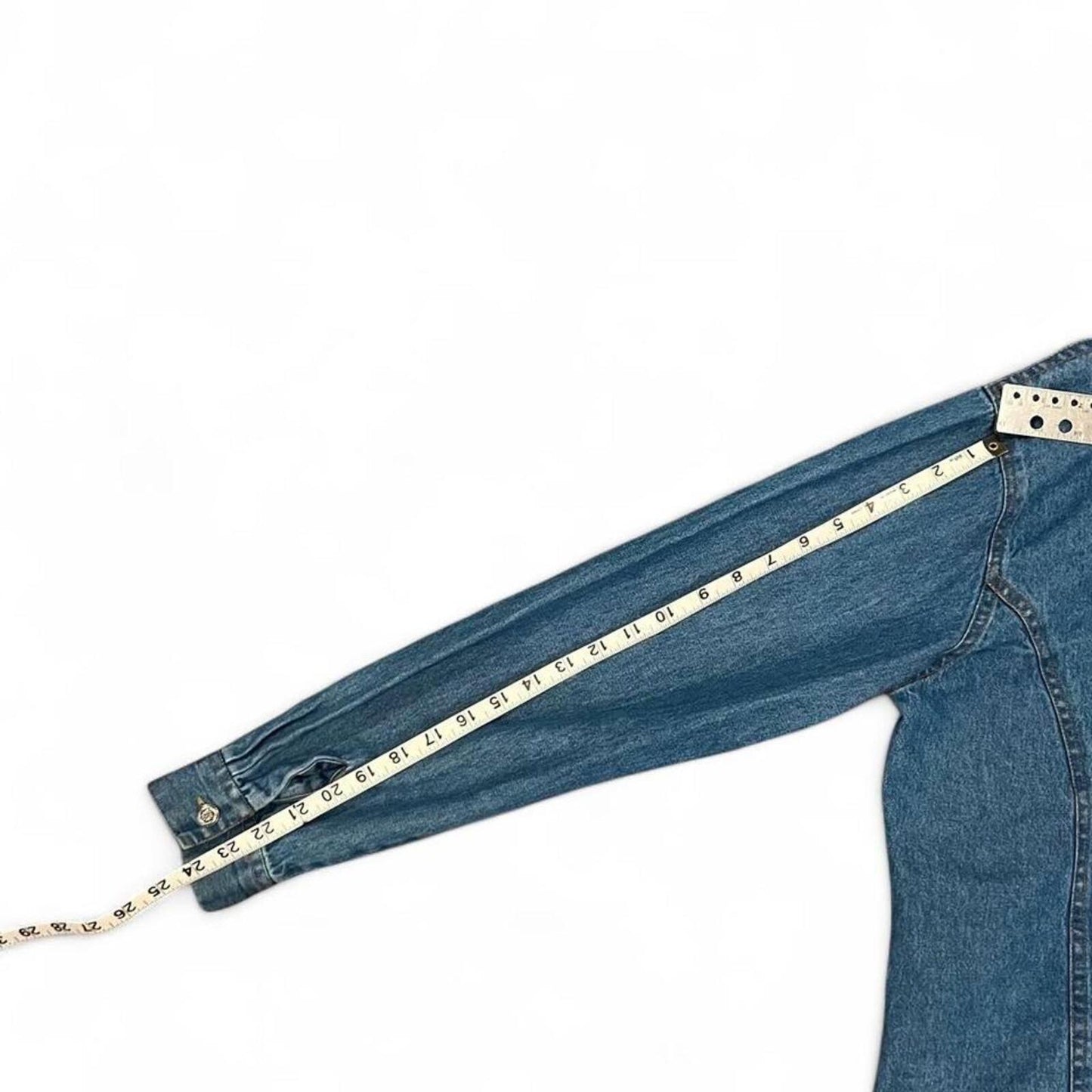 Vintage Y2K Denim Button Front Shirt Jacket Top
