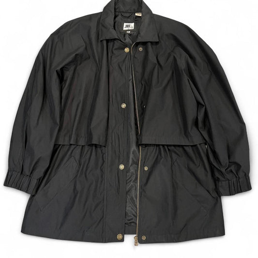 Vintage Black Windbreaker Jacket