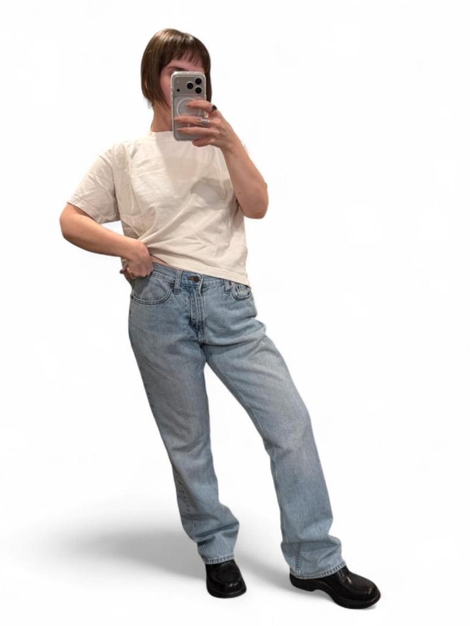 Y2K Light Wash Loose Bootcut Jeans