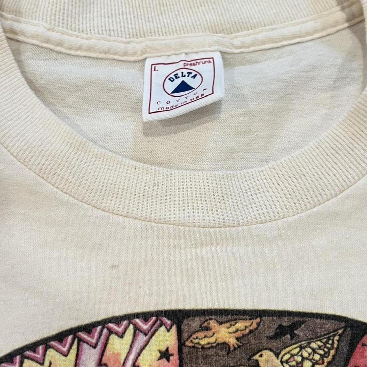 Vintage 90’s Project Earth Wild Nights Wolf Graphic Tee Made USA
