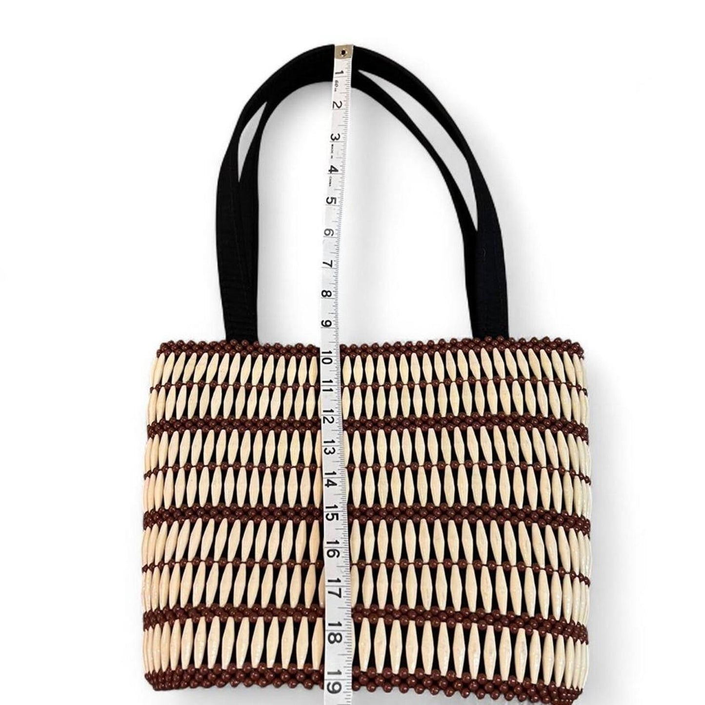 Vintage Beaded Tote Bag Y2K