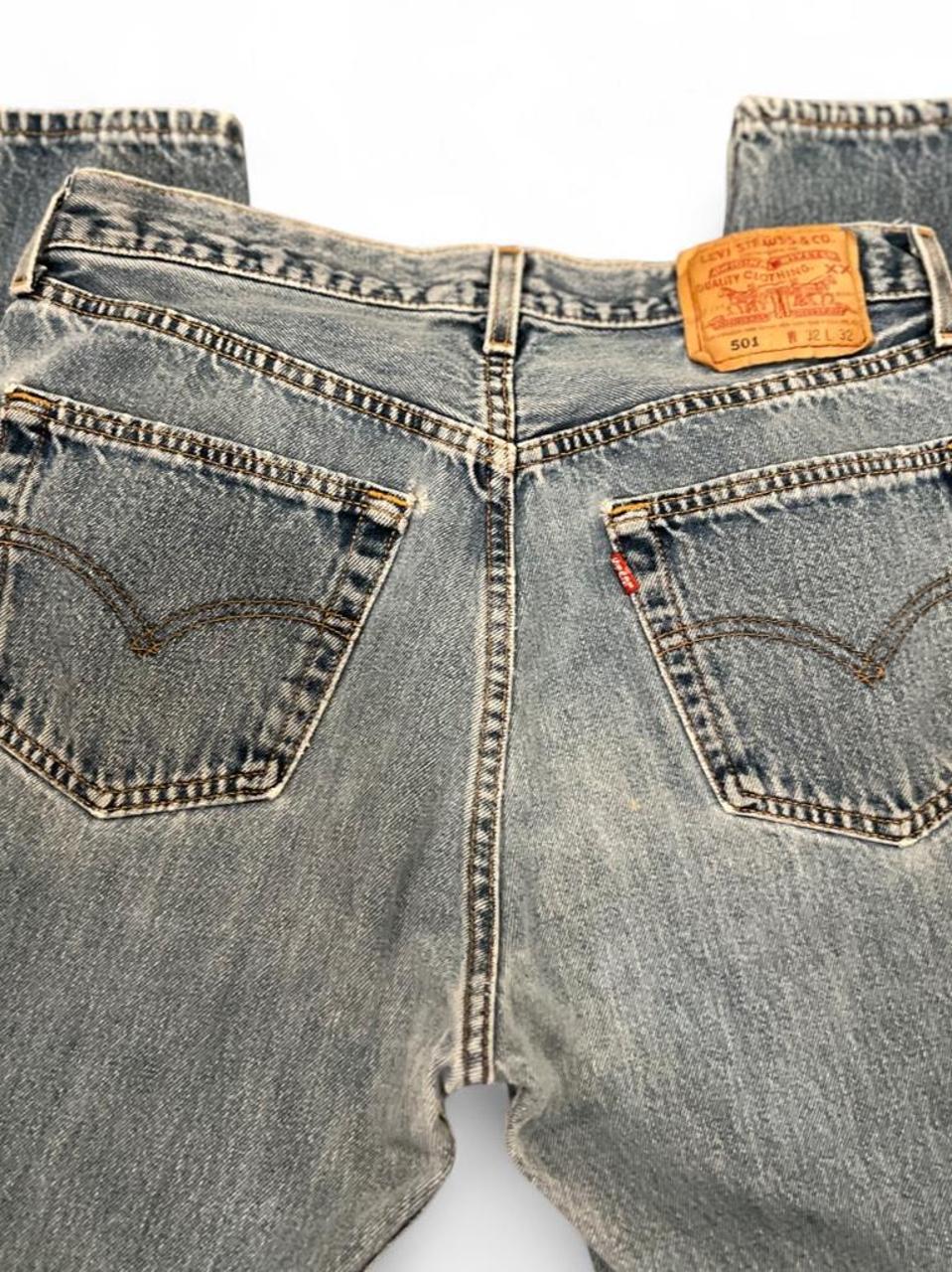 Vintage 90s Levi’s 501 Light Wash High Rise Jeans