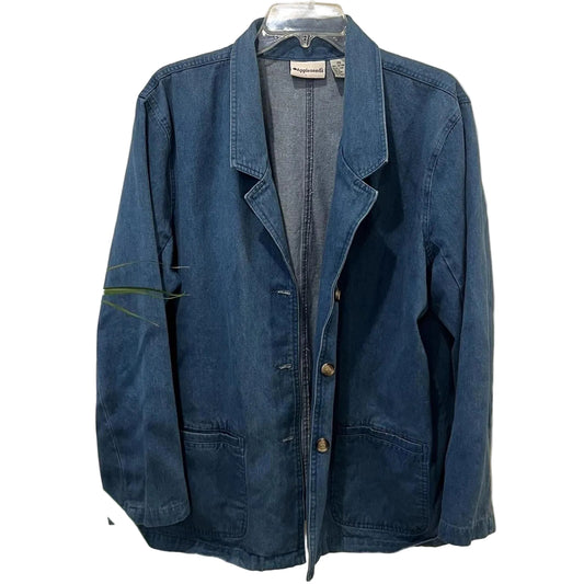 Vintage Denim Chore Jacket Oversized Blue