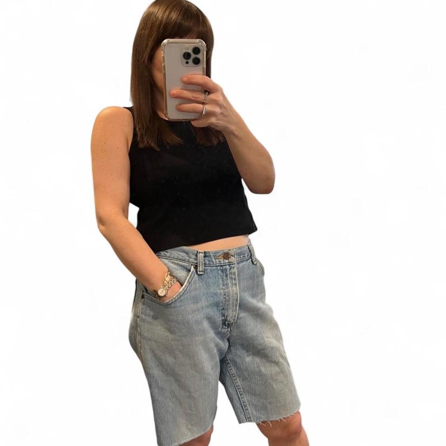 Vintage Lee Cutoff Jorts Light Wash Denim Shorts Baggy Skater Y2K