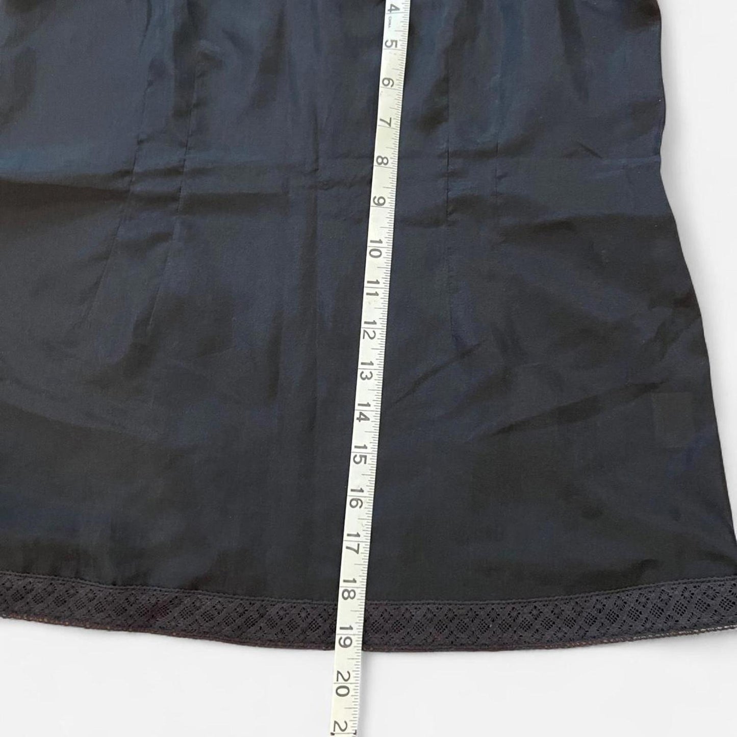 Vintage Black Silk Cami Top