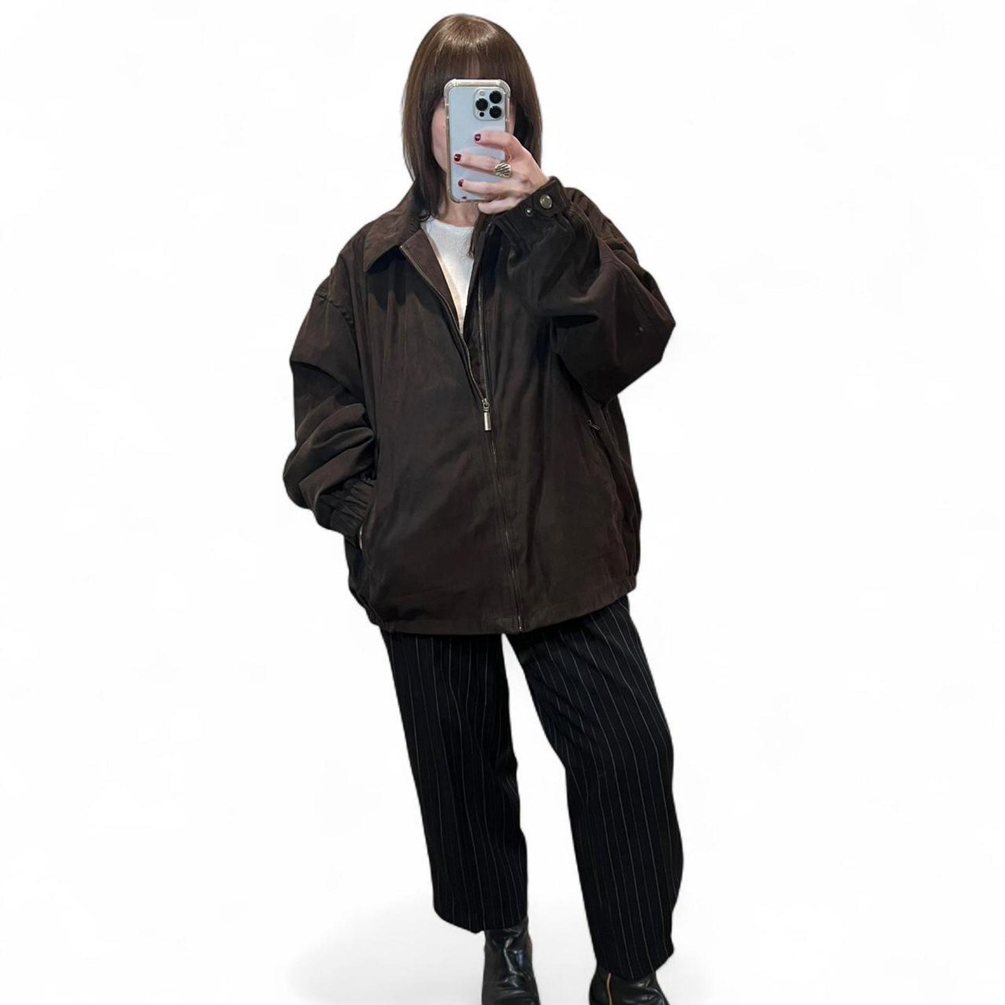 Vintage Brown Bomber Jacket