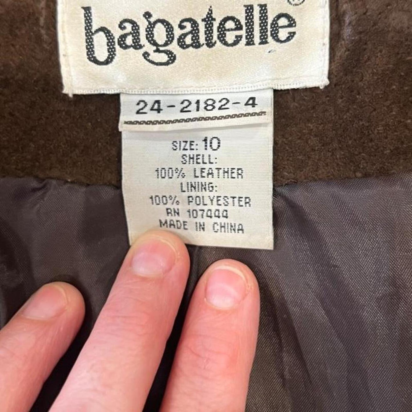 Vintage Brown Suede Leather Blazer Jacket 90s Minimalist Boho