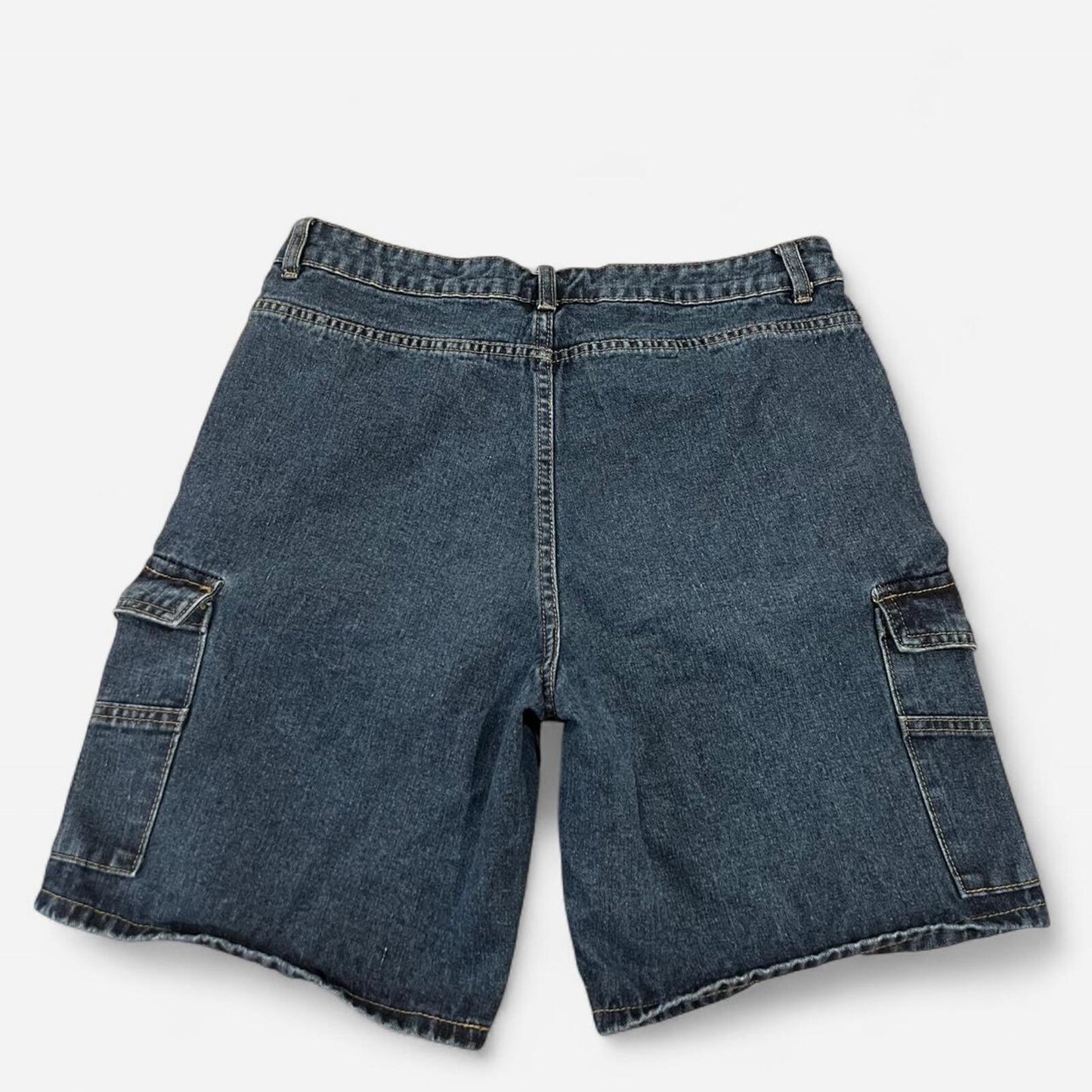 Y2K Denim Cargo Shorts Baggy Utility Fit