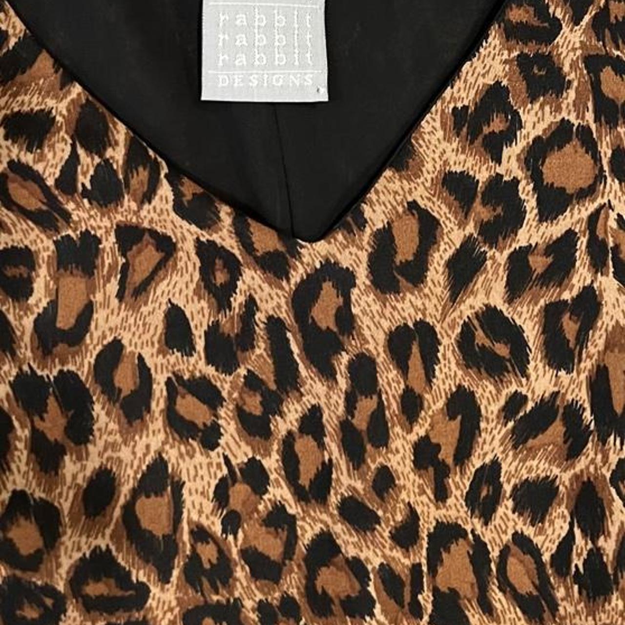 Vintage Leopard Print Maxi Dress Sheer Overlay Sleeveless Dress