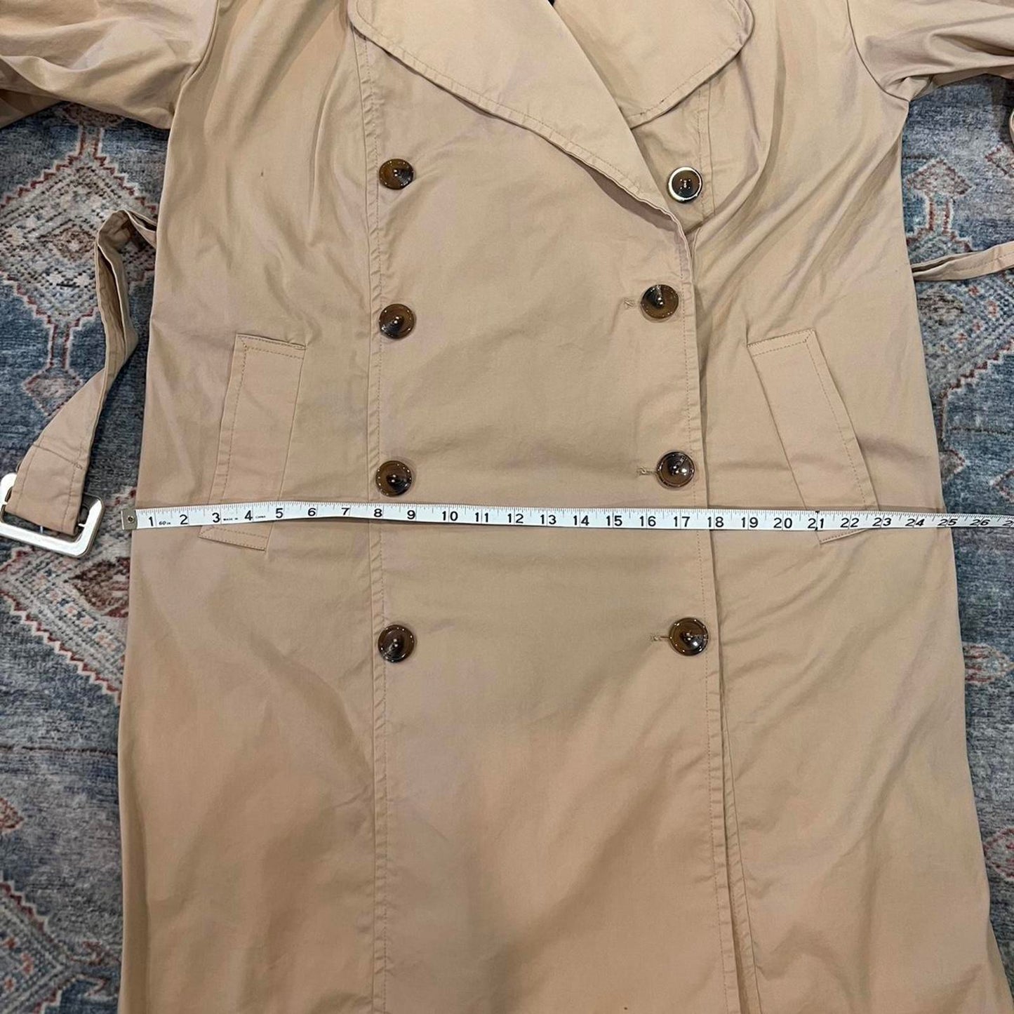 Tan Belted Trench Coat
