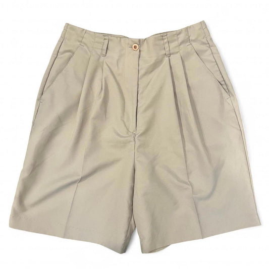 Vintage Pleated Khaki Shorts