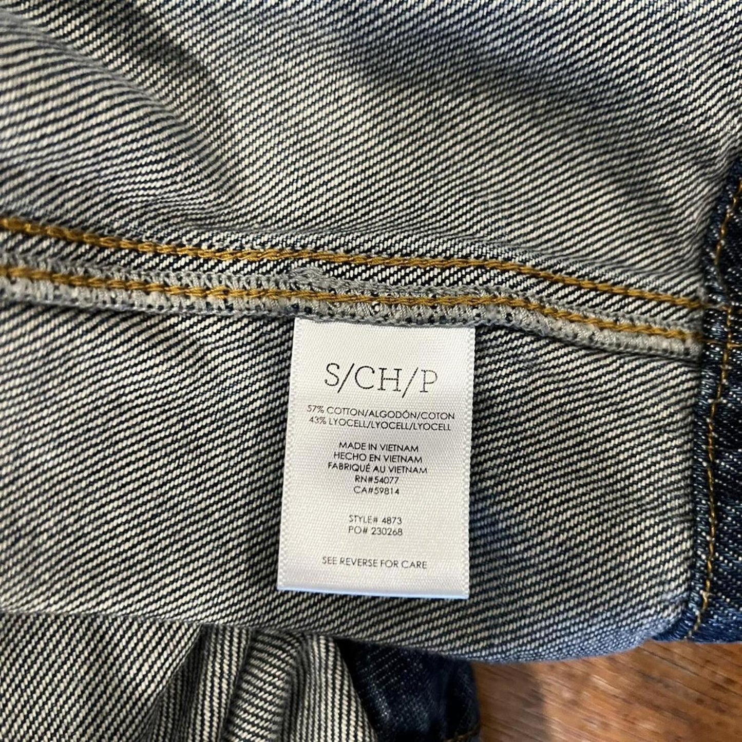 Dark Wash Denim Utility Jacket Small