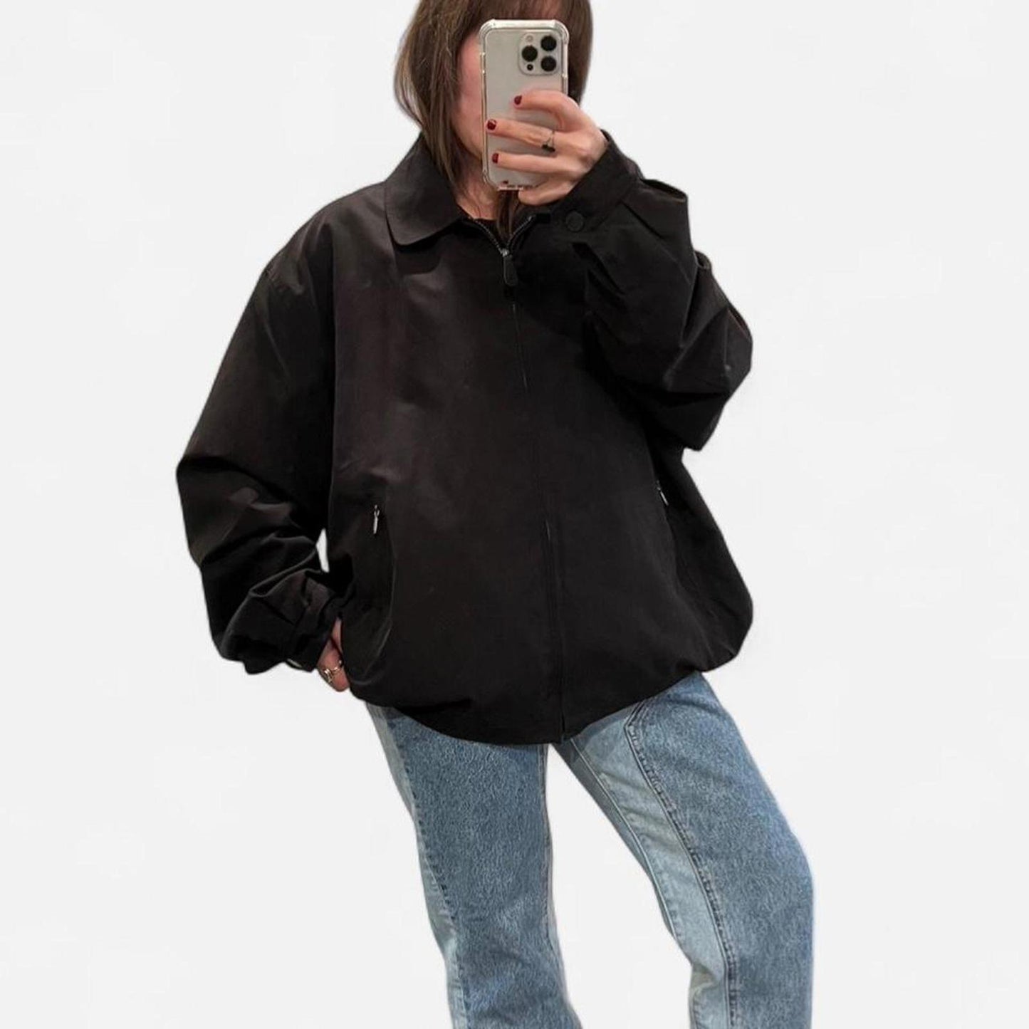 Vintage London Fog Black Lightweight Jacket