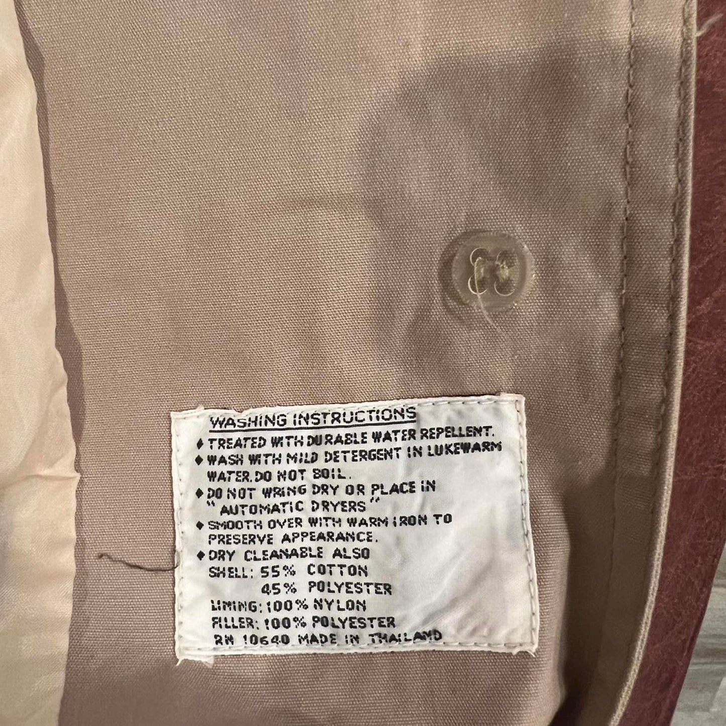 Vintage Tan Trench Coat