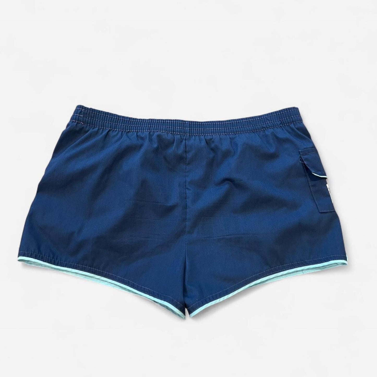 Vintage Laguna Swim Shorts Y2K Surf Blue Athletic Swim Trunks