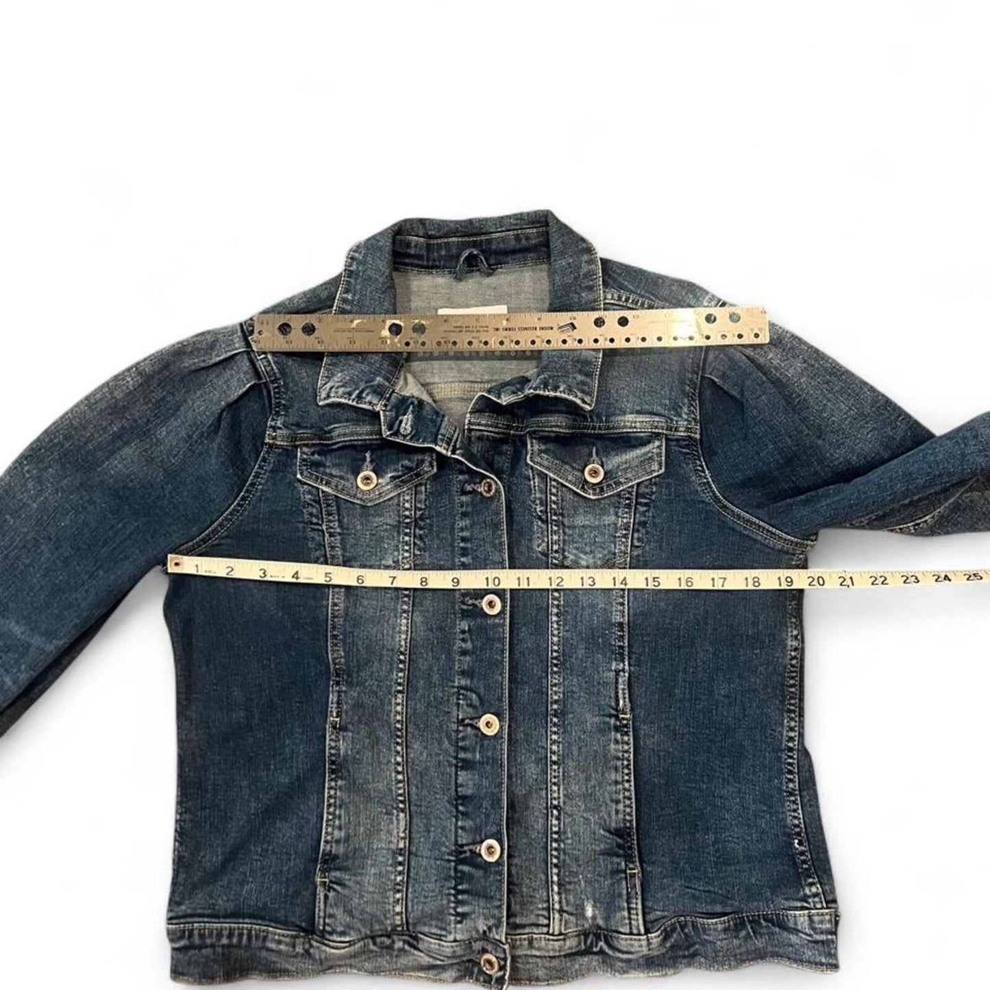 Vintage Y2K Denim Jacket Oversized Blue Jean Jacket Grunge Casual
