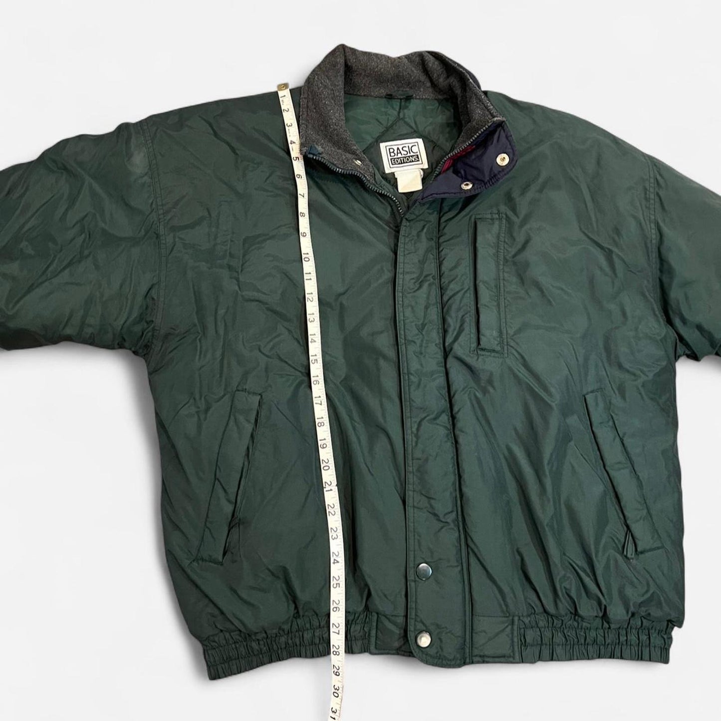 Vintage 90’s Forest Green Bomber Puffer Jacket