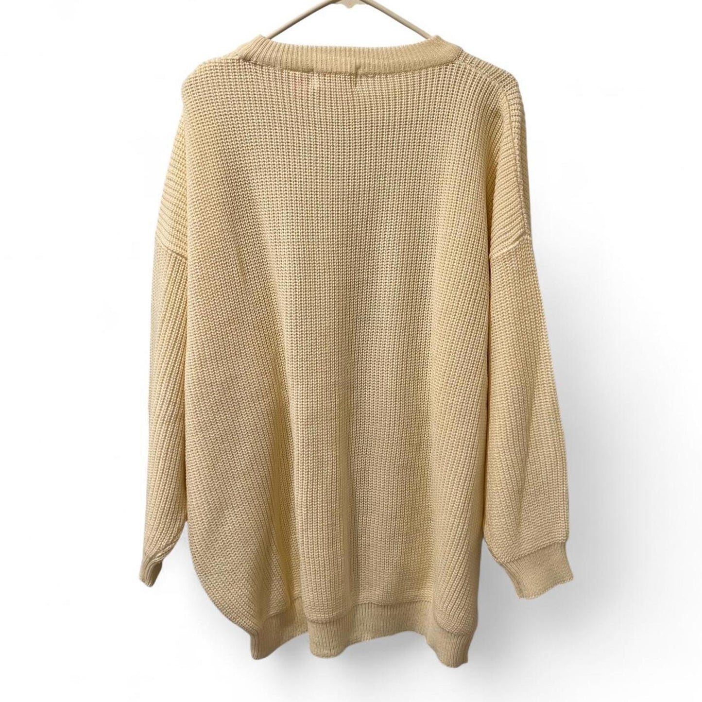 Vintage Oversized Cream Sweater