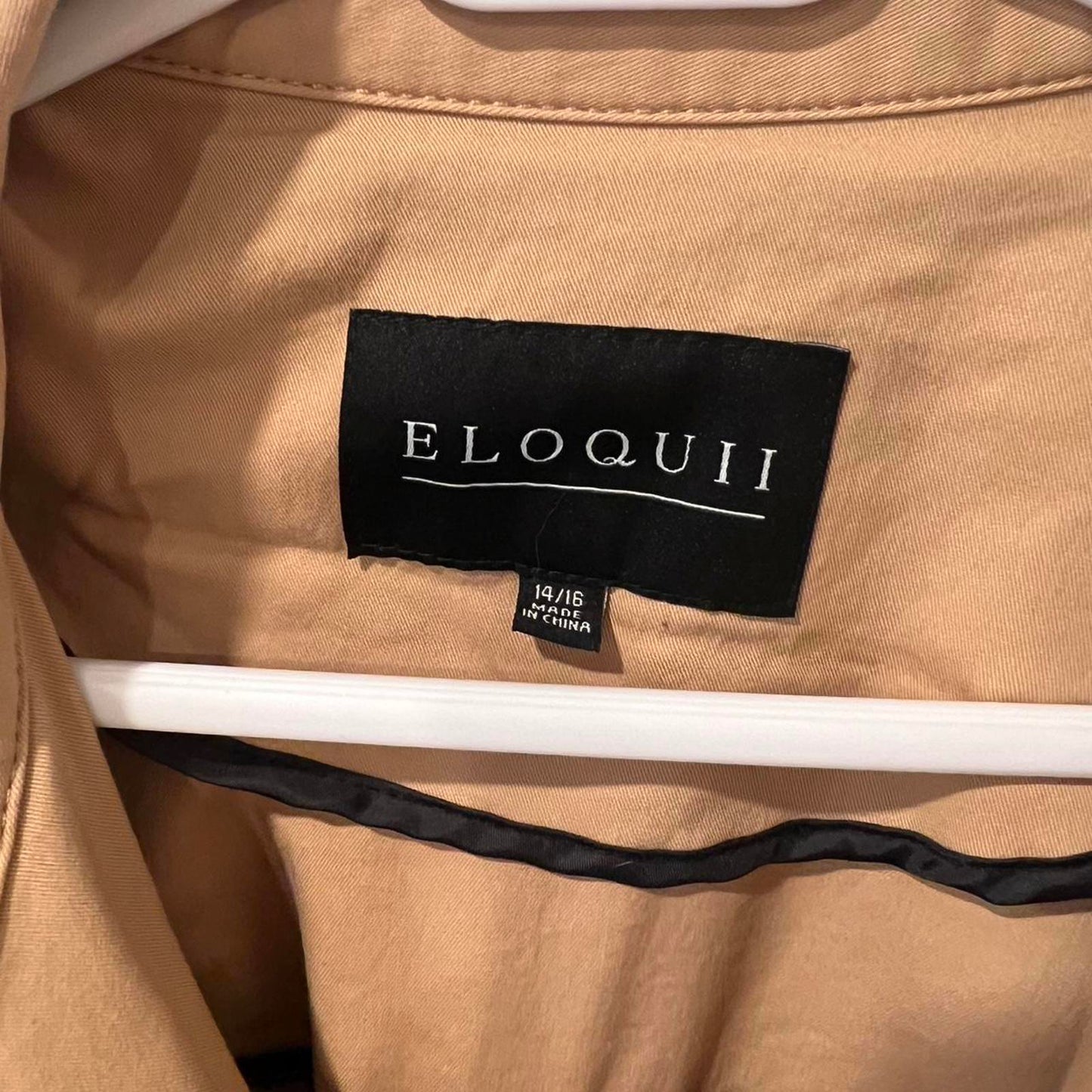 Tan Belted Trench Coat