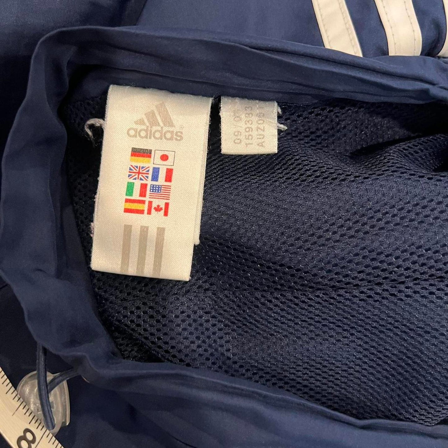 Y2K Adidas Navy 3-Stripe Track Pants