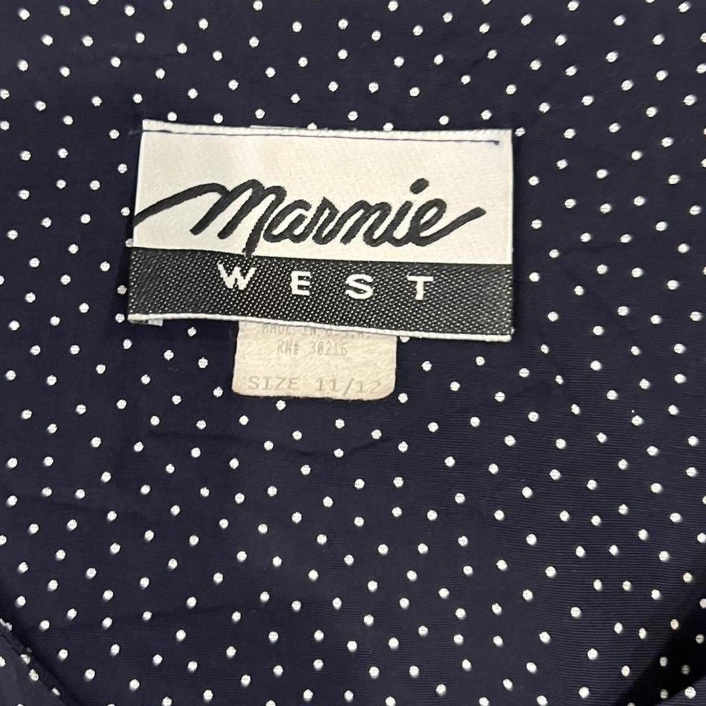 Vintage 90’s Polka Dot Button Front Dress