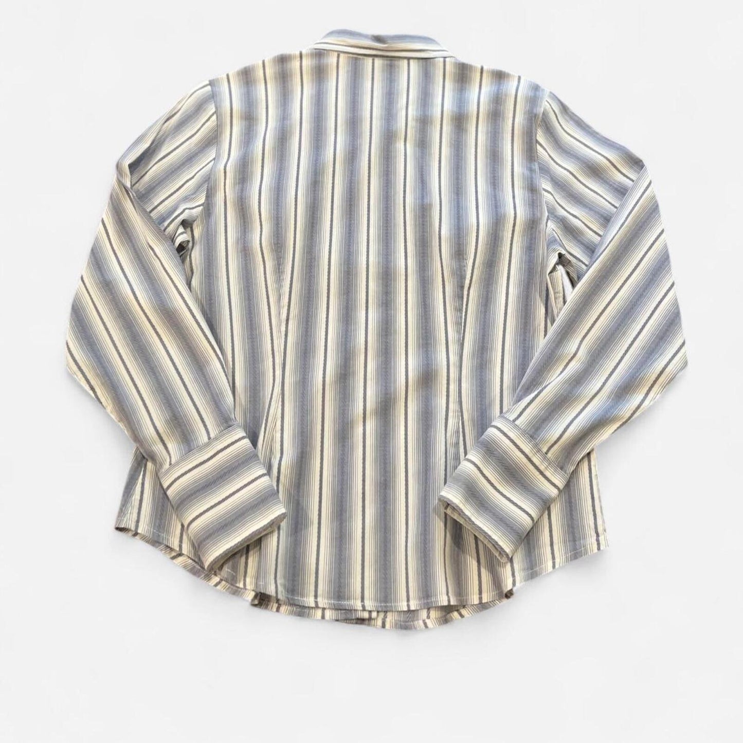 Y2K Striped Fitted Button Up Shirt