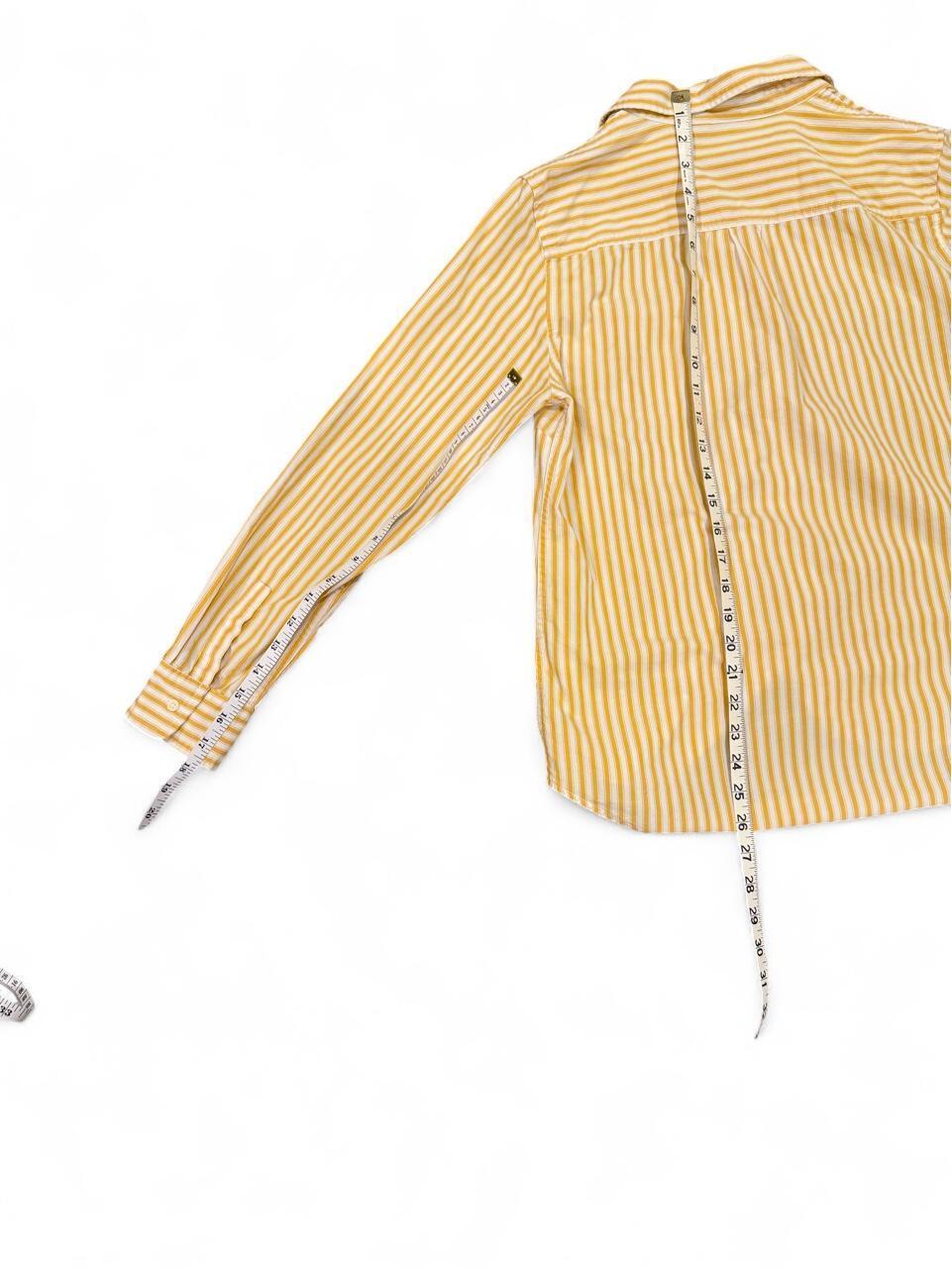 Gap Yellow Stripe Button-Up Shirt – Small